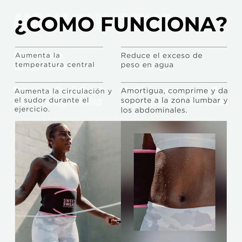 Sweet Sweat® - Tu aliado secreto para marcar cintura y abdomen
